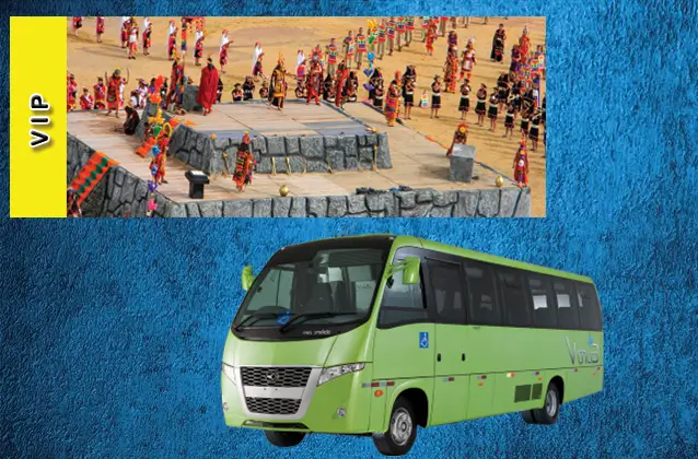 Inti Raymi 2027 Ticket. Gelber Bereich + Reisebus